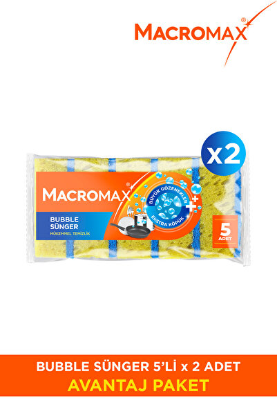 MACRO MAX Bubble Sünger - 10'Lu Paket