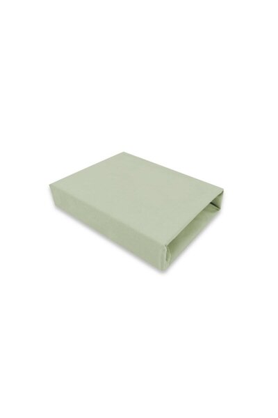 MimiNu Cearceaf cu elastic, MimiNu, Jerse, Pentru patut 140X70 cm, Bumbac, Olive