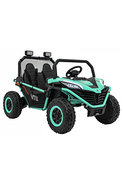 Ramiz UTV electric pentru 2 copii Faster 4x4, cu 2 motoare 150W, baterie 24V/10Ah, telecomanda 2.4 GHz, ro