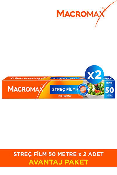 MACRO MAX Streç Film 50 Mt X2 - 100 Mt