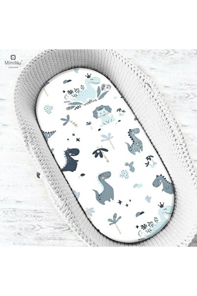 MimiNu Cearceaf cu elastic, MimiNu, Pentru landou, carucior si cosulet, 80x35...