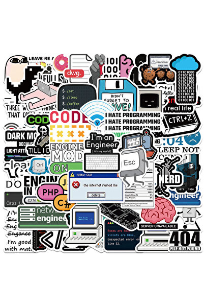 choice2 10 قطع 10/30/50 قطعة ملصقات برمجة مضحكة لغة جافا السحابية ملصقات الإن...