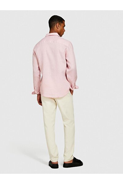 Sisley Men's 100% Linen Regular Fit Shirt 324P5Bkusq029-Sis223