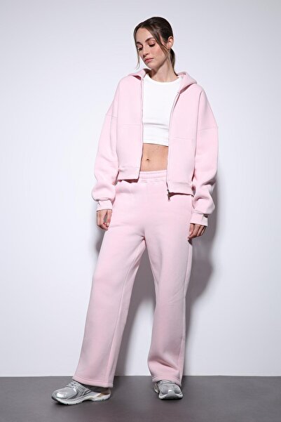 Antioch Pink Zippered Hooded Women's Sweatshirt