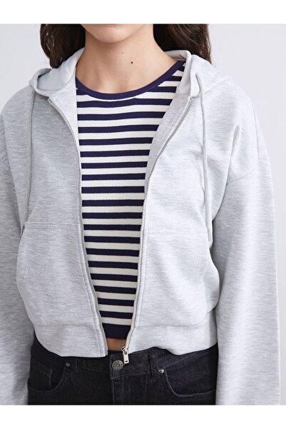 LC Waikiki Xside Hooded Women's Zipper Sweatshirt