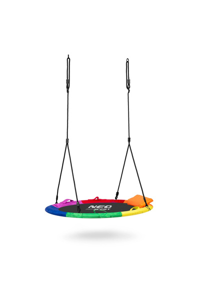 Neo-Sport Nest swing for children XXL 120 cm Multicolor, Velcro attached cushion included, Frame