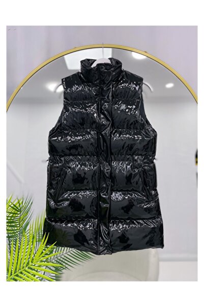 YEDİLALE КУРТКА З УТЯГНУТИМ ПАСОМ І ПІДКЛАДКОЮ З ШКІРИ [вузький крій, блискуча, 80 см посередині]