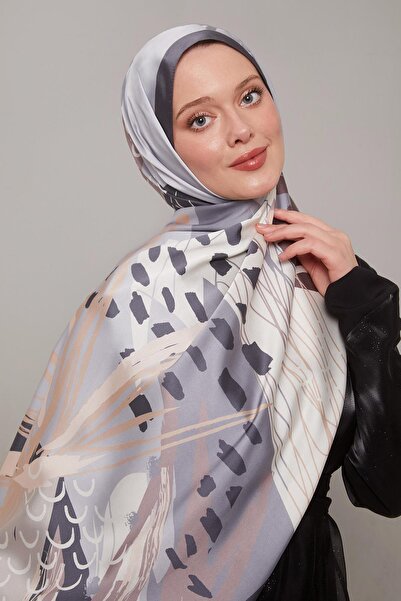 Levidor Füme Fırçalı Desen Twill Şal