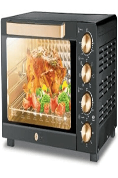 Afra Electric Oven Toaster, 38L, 1600W, Convection & Rotisserie (AF-3816OTBK)