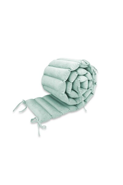 MimiNu Προφυλακτήρες κούνιας, MimiNu, Μήκος 180 cm, Βελούδο, Χρώμα Cold Mint