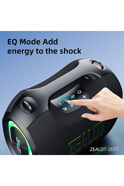 zealot ZE01 120W Bluetooth Speaker, Wireless Subwoofer, IPX5 Water Resistant, 24000mAh Battery