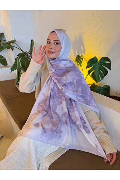 Mira İpek Desenli Pamuk Soft Şal İlham Serisi Degrade Şal