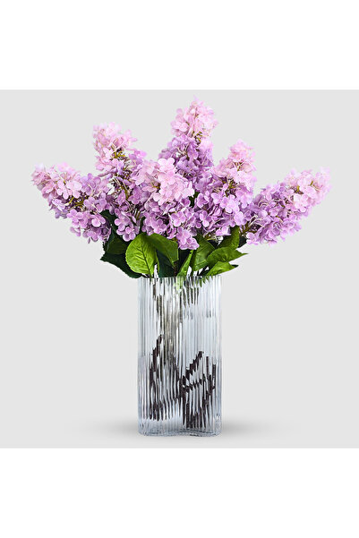 Artificiale Rolio Buchet de Liliac Artificial - 73 cm, Opțiuni de 1, 3 sau 5 Fire - Lila, 3 Fire