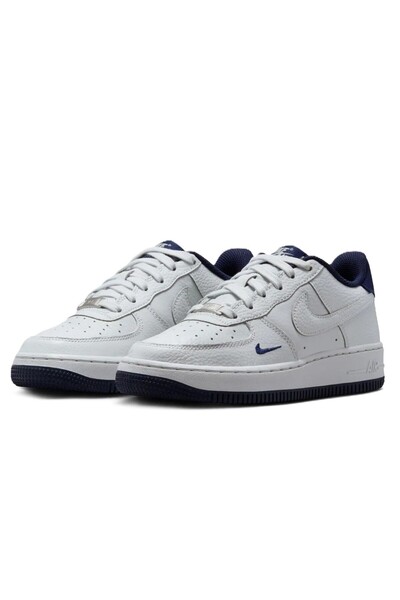 Nike Air Force 1 LV8 3 AF1 Unisex Leather Sneaker Hakiki Deri Günlük Spor Ayakkabı Gri