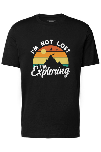 4desire.ro Tricou barbati I'M EXPLORING Ink, Classic Regular Fit, Bumbac 100%, Vegan Approved