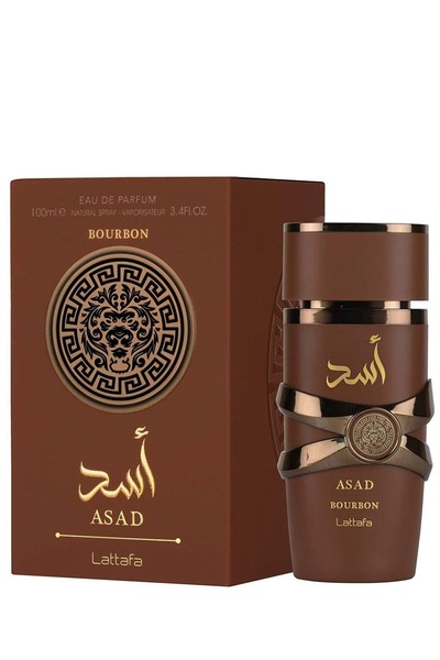lattafa Asad Bourbon Eau De Parfum 100ml | Long Lasting Arabic Fragrance for Men | Bold Woody Scent