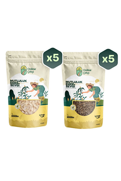 OnlineÇiftçi Tuzlu Kabak ve Dakota Çekirdeği Avantaj Seti 10x100Gr