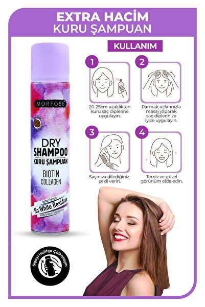 Morfose Kuru Şampuan Extra Hacim 2 li Set