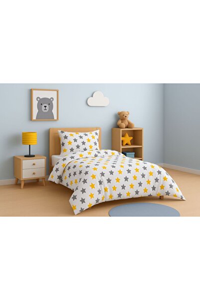 rabiatekstil طقم غطاء لحاف لغرفة الأطفال الفردية (بدون ملاءات)