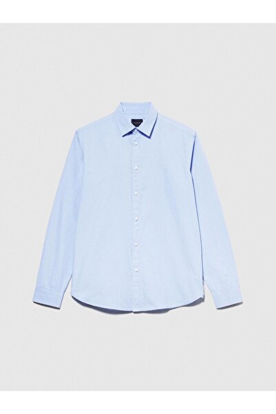 Sisley Ανδρικό πουκάμισο Oxford 100% βαμβακερό με πλισέ στην πλάτη 323A5ELCSQ02E-SIS911