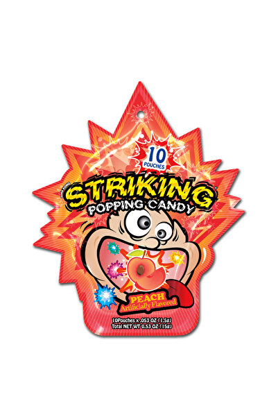 Striking حلوى البوبنج 15 جرام بنكهة الخوخ × 6