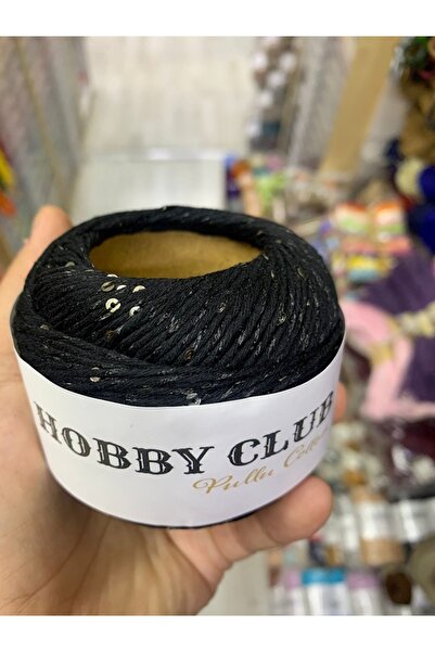 hobby club Pullu Yaldızlı El Örgü İpi 50 gram 90 metre