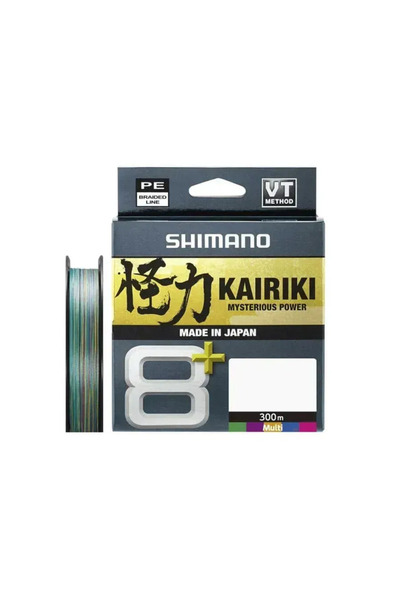 Shimano Kairiki + 8x 300 Mt 0.23 mm Multi Color İp Misina