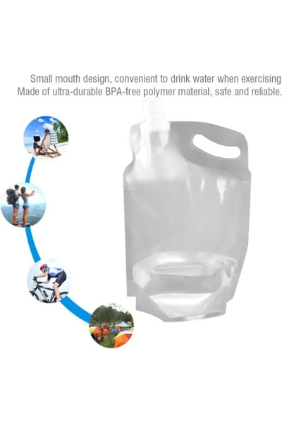 HarmonyAura Plastic Lid Water Bag 1 Liter