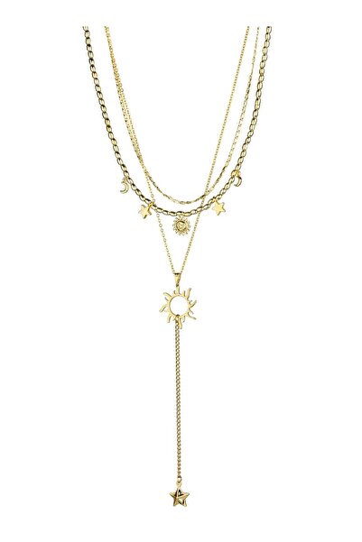 Klips Concept Güneş Objeli Charm Kolye