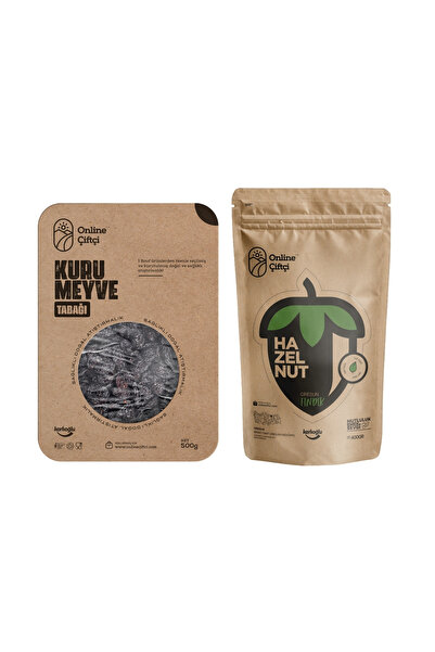OnlineÇiftçi Kan Üzümü 500Gr ve Çiğ Fındık 400Gr İkili Set
