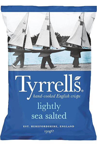 tyrrells Lightly Sea Salted Crisps, 150g