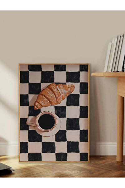 Tuba Decor Tek Parça Ahşap Çerçeveli Oturma Odası Salon Mutfak Tablo