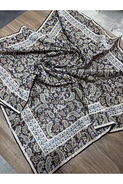 AGORATEKSTİL Γυναικείο κασκόλ με μοτίβο από βαμβακερό σάλι