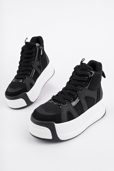 Madam Tarz KCL-191 Μπότες με χοντρή σόλα με κορδόνια