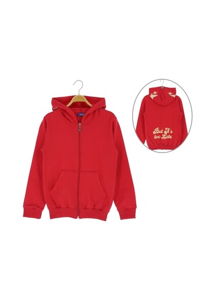 Atabay Kids Atabay 195-10-25 Men's Cardigan with Hood but It's Too Printed 2 Threads Size 3/10 Years Old