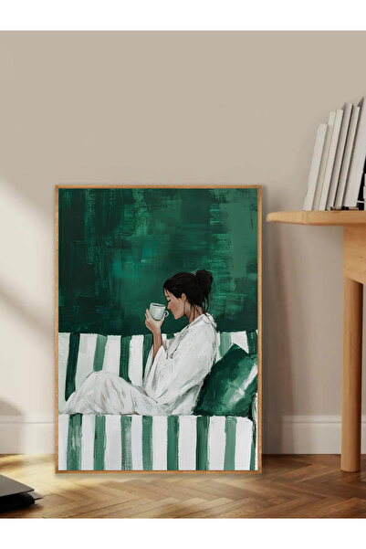 Tuba Decor Tablo dintr-o singură bucată cu rame din lemn pentru sufragerie, sufragerie, bucătărie