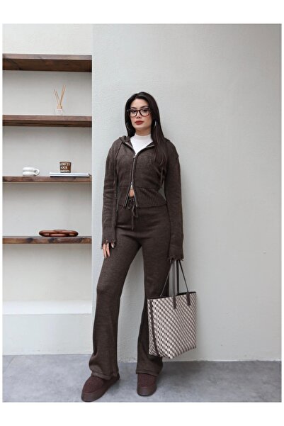 ESRAHELVACI Double Zipper Knitwear Set