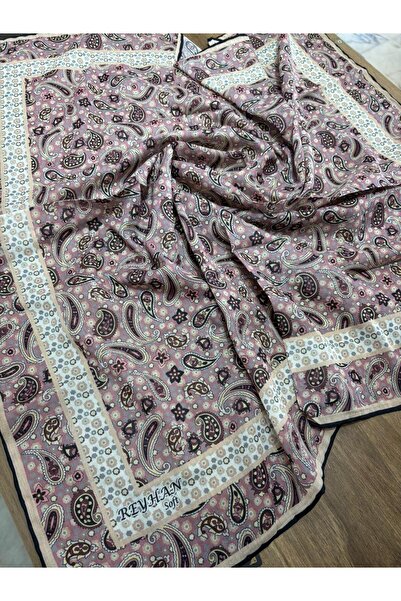 AGORATEKSTİL Γυναικείο κασκόλ με μοτίβο από βαμβακερό σάλι