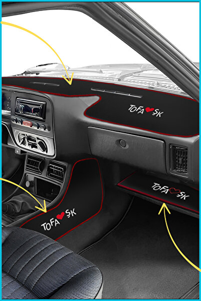 TUSBA MARKET سجادة توربيدو عالية وسجادة جانبية لوحدة التروس وغطاء طاولة التور...