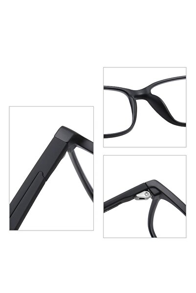 LittleDomi Blue Light Blocking Computer & Gaming Glasses, Anti-Reflective, Folding Case, Black
