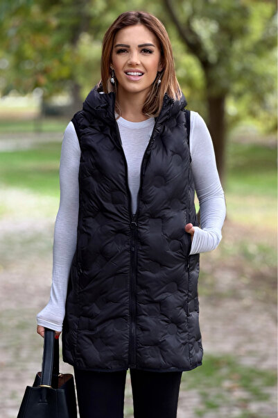 Nevin Kaya Moda Черно стегано яке