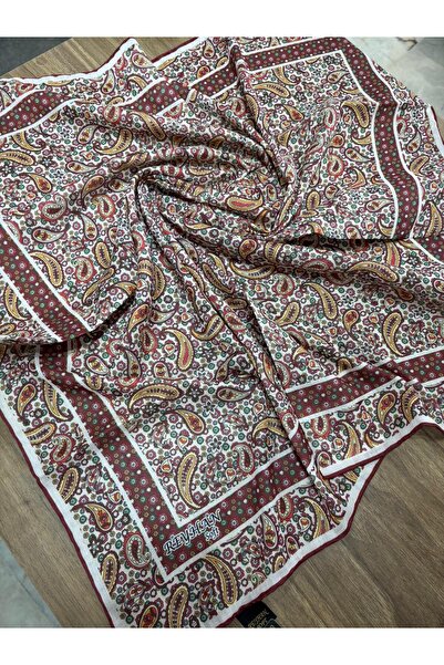 AGORATEKSTİL Γυναικείο κασκόλ με μοτίβο από βαμβακερό σάλι