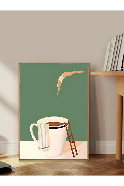 Tuba Decor Tablo dintr-o singură bucată cu rame din lemn pentru sufragerie, sufragerie, bucătărie