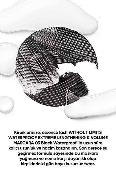 Essence Without Limits Waterproof – Ekstra Uzunluk & Hacim