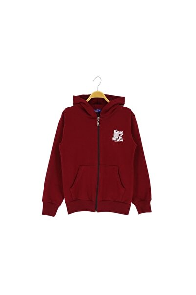 Atabay Kids سترة رجالية من أتاباي 216-10-25 بقلنسوة وطباعة زجاجية، مصنوعة من خيوط مزدوجة، مناسبة للأعمار 9/12 سنة