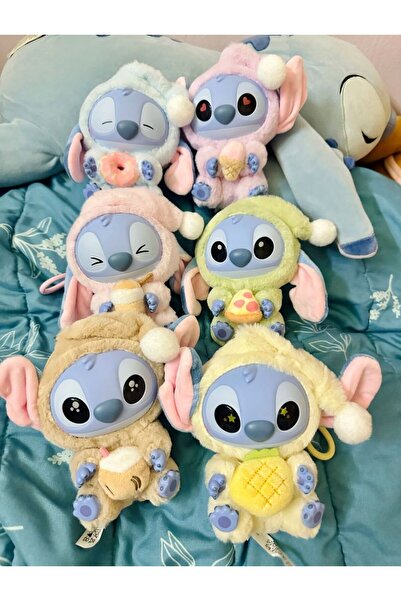 ZİVENTA Stitch Oyuncak Anahtarlık Stitch Askılı 15 cm Peluş Oyuncak Sürpriz Paket Stitch