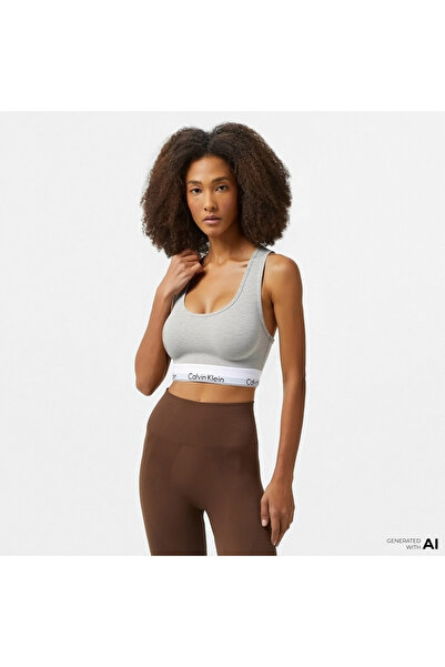 Calvin Klein Kadın Spor Sütyeni - Logolu Elastik Bant, Rahat Tasarım