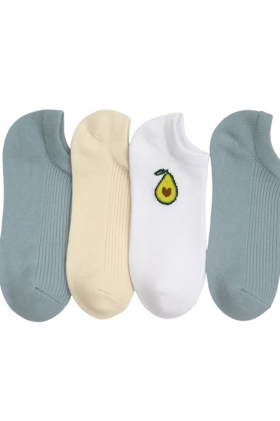 JUST SOCKS Șosete din bumbac pentru femei, pachet de 4