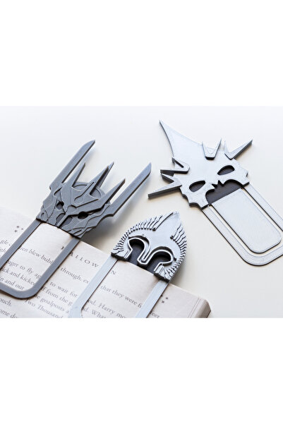 Anka Atolye مجموعة علامات الكتب الثلاثية لسيد الخواتم - علامة كتب رائعة، من عالم الوسط الأرضي وقابلة للجمع - طباعة ثلاثية الأبعاد