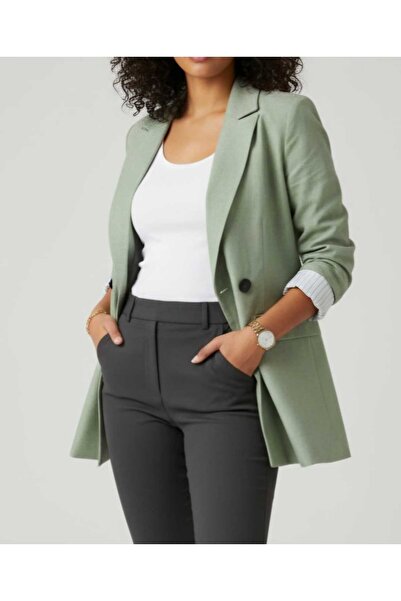 FASHION Kruvaze Kadın Blazer Ceket